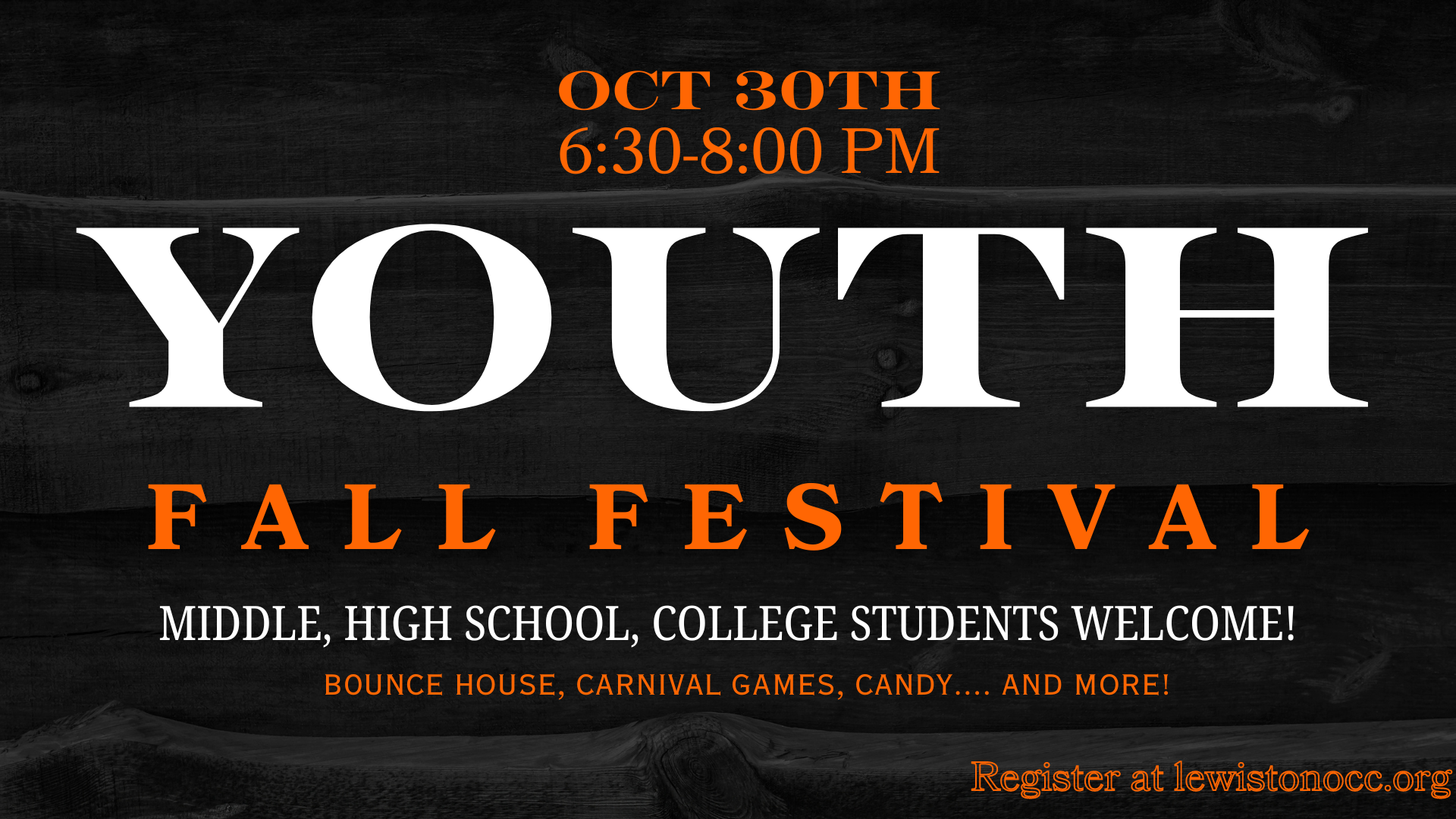 Featured image for Youth Fall Festival