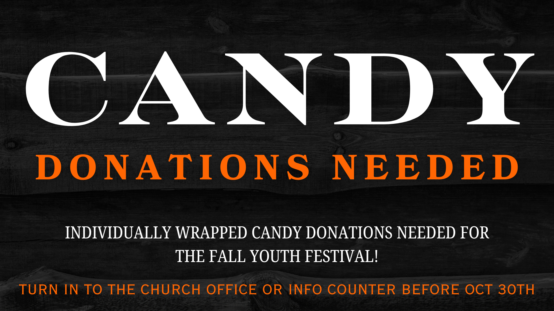 Featured image for Candy Donations Needed!