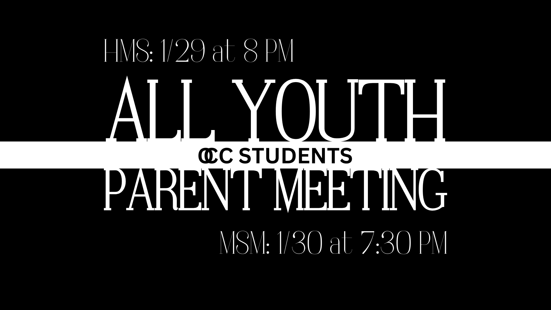 Featured image for Youth Parent Meeting